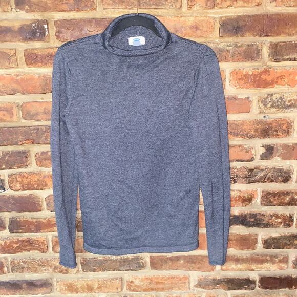Old Navy Gray Knit Turtleneck Pullover Long Sleeve Top Women's Size Small - Picture 1 of 6